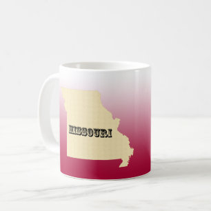 Mug - Missouri State Map avec la ville