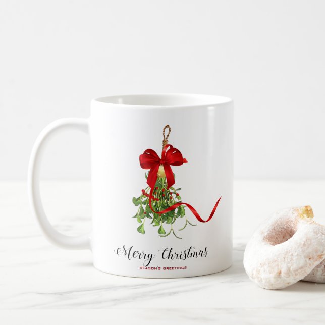 Mug Mistletoe de Noël (Avec donut)