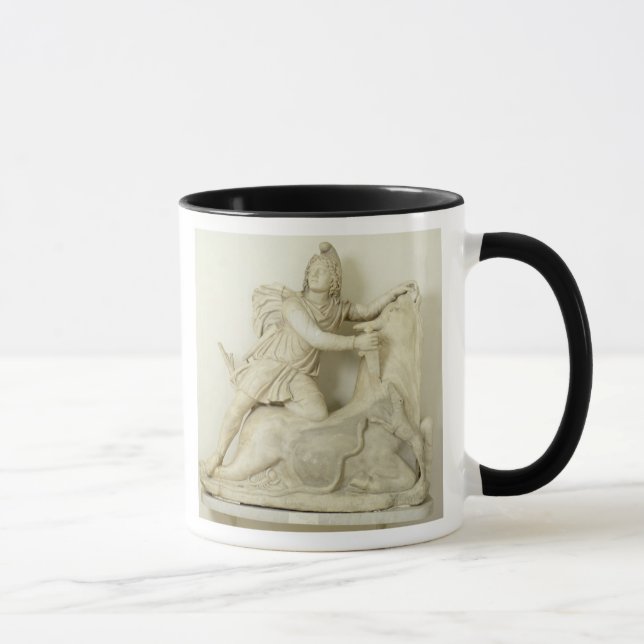 Mug Mithras sacrifiant Taureau, soulagement de marbre, (Droite)