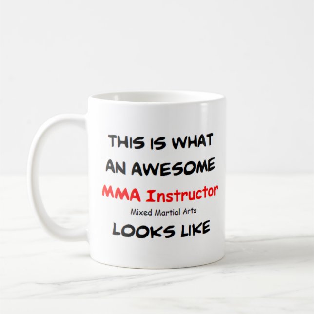 Mug mixed martial art instructeur, génial (Gauche)