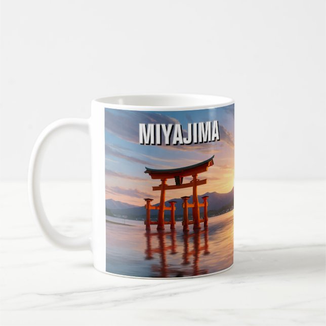 Mug Miyajima Flottant Torii Itsukushima Sanctuaire Voy (Gauche)
