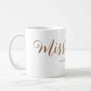 Mug Mlle à Mme Modern Boho Script Bachelorette
