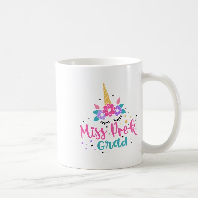 Mug Mlle Pré-k Grad préscolaire Diplômée filles enfant (Droite)