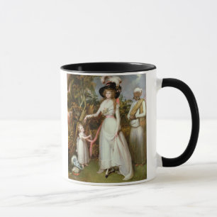 Mug Mme Graham de Kinross, sa fille et d'un Jamadar,