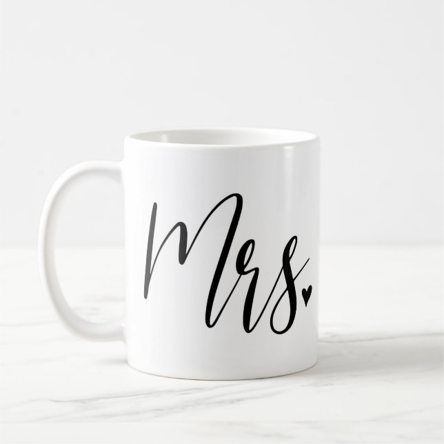 Mug Mme Mug, cadeau pour elle, M. et Mme Mug, cadeau (Gauche)