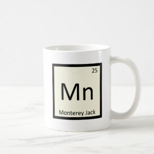 Mug Mn - Chimie du fromage de Monterey Jack Tableau pé