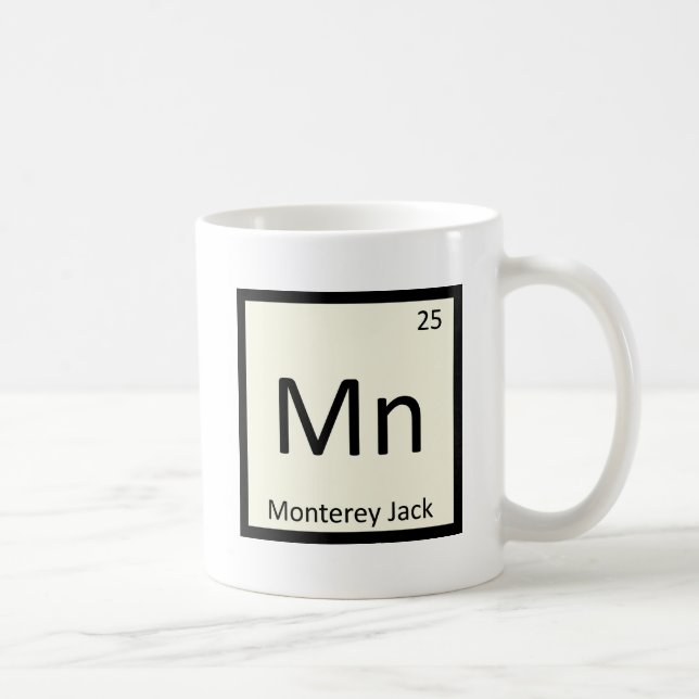Mug Mn - Chimie du fromage de Monterey Jack Tableau pé (Droite)