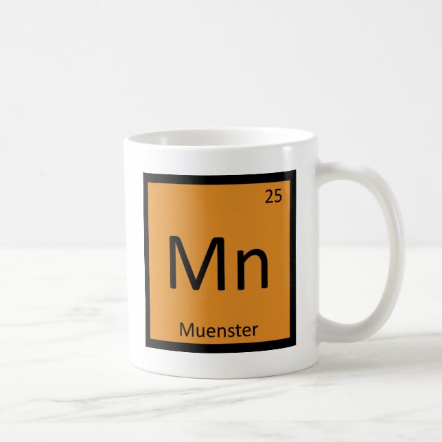 Mug Mn - Fromage de Münster Chimie Tableau Périodique (Droite)