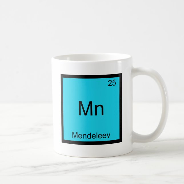 Mug Mn - Mendeleev T-Shirt Symbole Chimique Drôle (Droite)