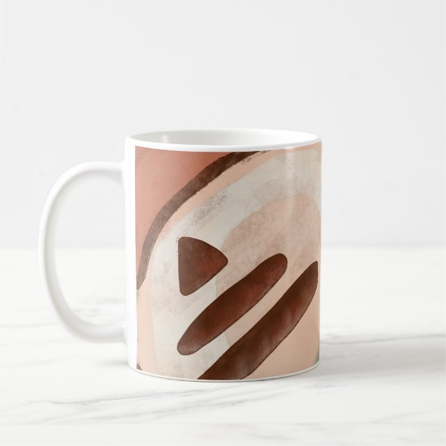 Mug Mod Retro Abstrait rusteux Terre au milieu du sièc (Gauche)
