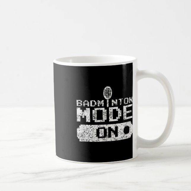 Mug Mode Badminton Activé Équipe Joueur de Shuttle Ent (Droite)
