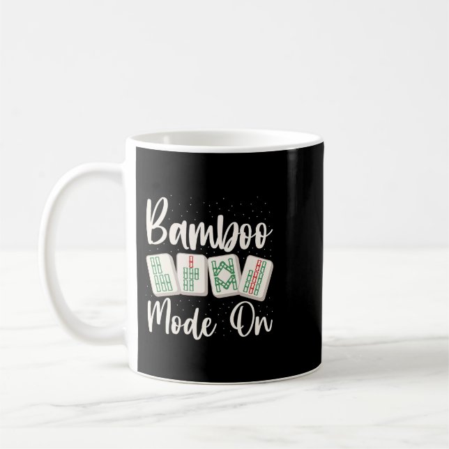 Mug Mode Bambou sur la conception pour un Mahjong Nerd (Gauche)