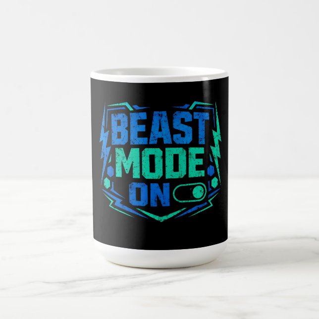 Mug Mode Bête Activé – Alimentation de salle de sport (Centre)