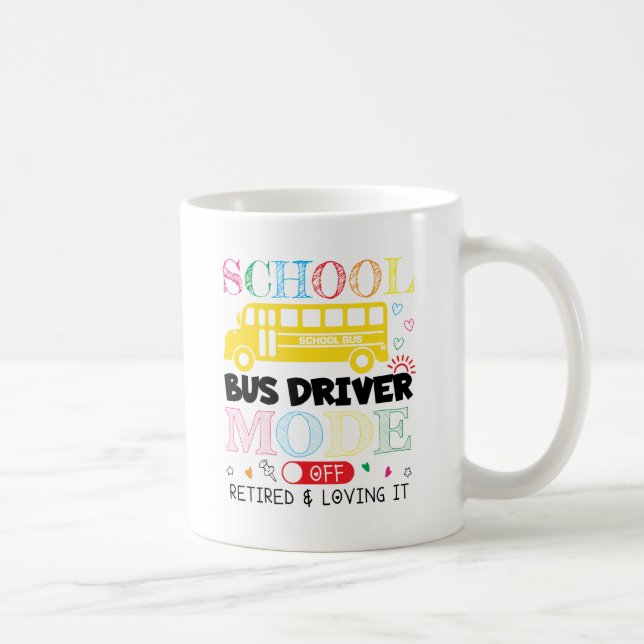 Mug Mode Conducteur De Bus Scolaire Désactivé Retraité (Droite)