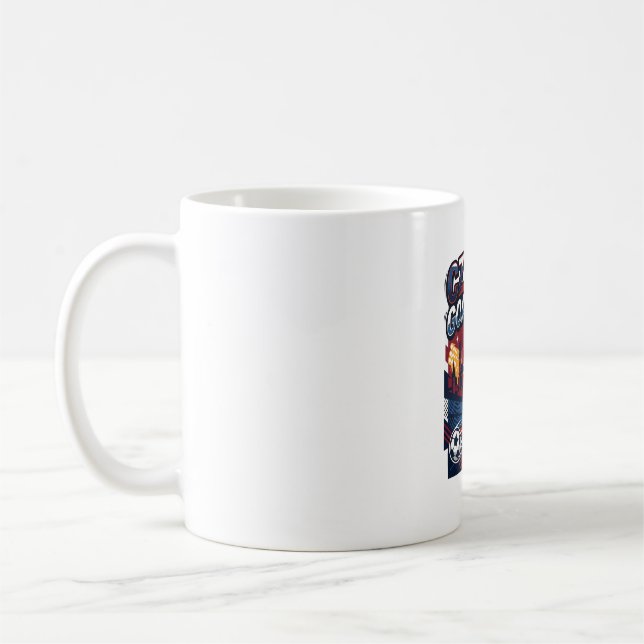 Mug Mode de but de Tchéquie squelette attaquant nation (Gauche)