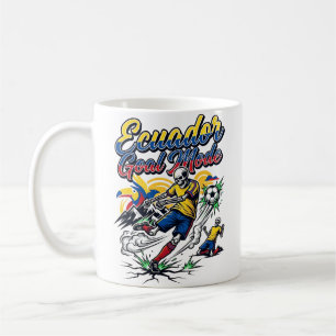 Mug Mode de but Équateur Skeleton Striker Nations Dyna