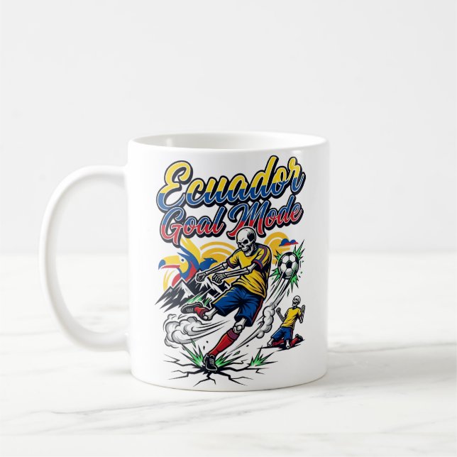 Mug Mode de but Équateur Skeleton Striker Nations Dyna (Gauche)