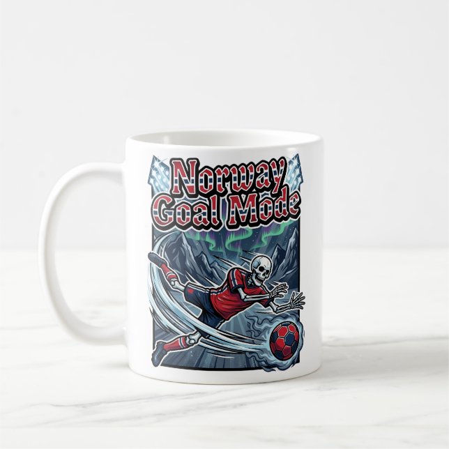 Mug Mode de but norvégien squelette attaquant nations  (Gauche)