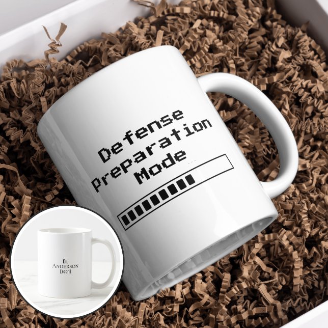 Mug Mode de préparation de défense de thèse de doctora (Créateur téléchargé)