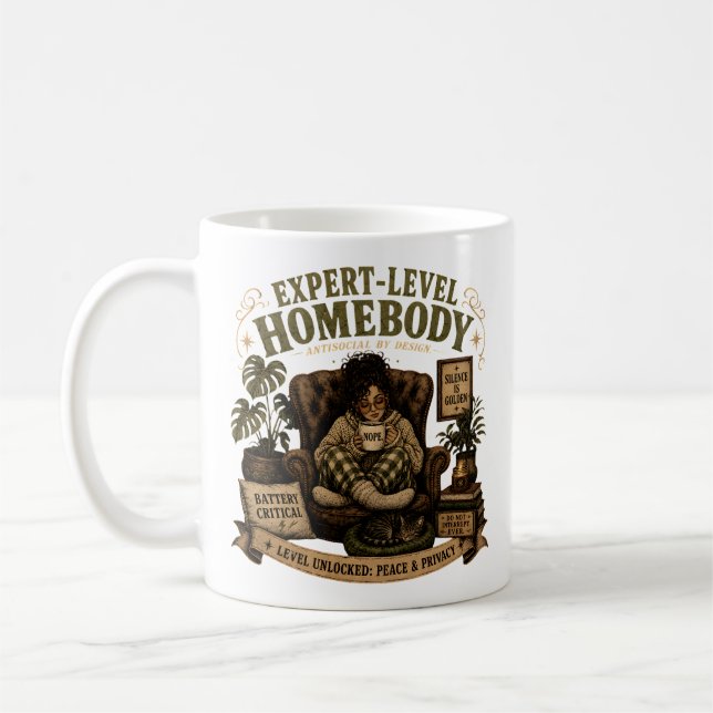 Mug Mode de vie d'introverti cosy (Gauche)