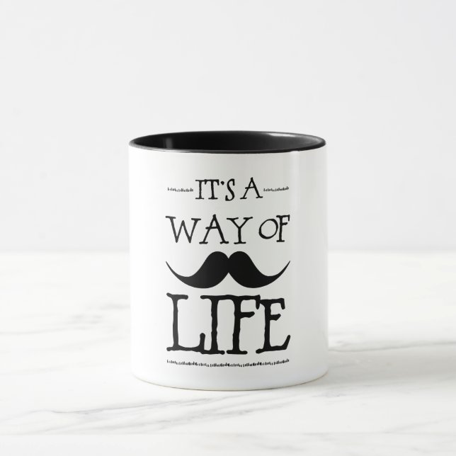 Mug Mode de vie Moustache (Centre)