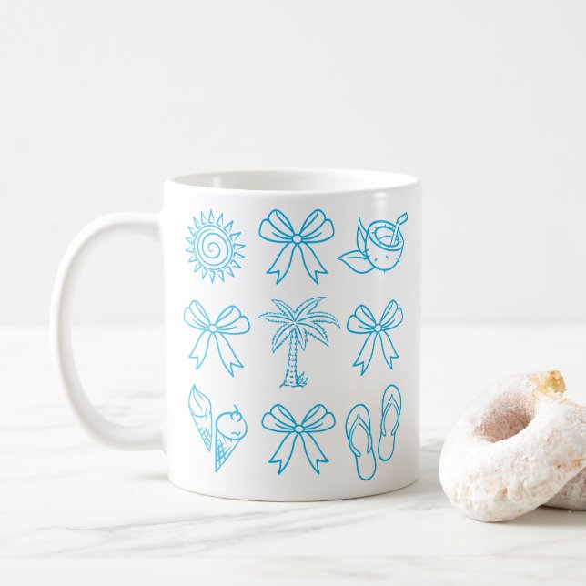 Mug Mode d'été Coquette Nœud (Avec donut)