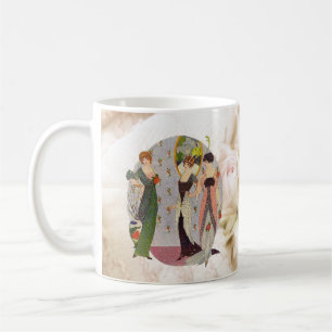 Mug Mode élégante vintage des années 1920 pour dames