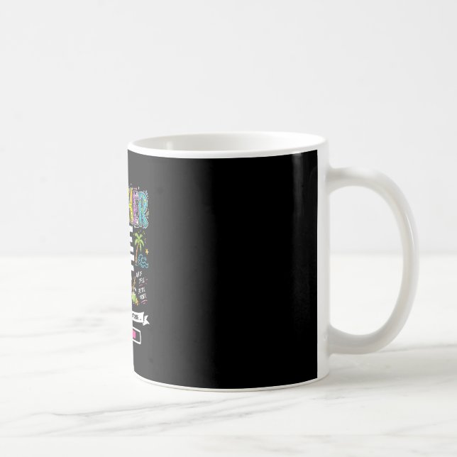Mug Mode enseignant désactivé drôle dernier jour d'éco (Droite)