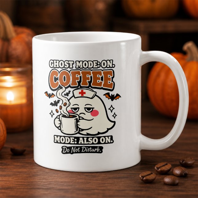 Mug Mode Fantôme Activé Mode Café Aussi Activé Infirmi (Créateur téléchargé)