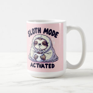 Mug Mode fentes : Activé - Cosy Sloth Coffee Lover De