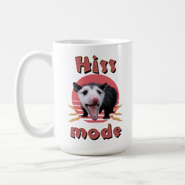 Mug Mode Hiss Funny Opossum Hisser (Gauche)