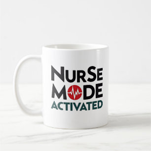 Mug Mode infirmière activé amusant