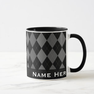 Mug Mode Jacquard noir/gris