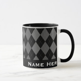 Mug Mode Jacquard noir/gris