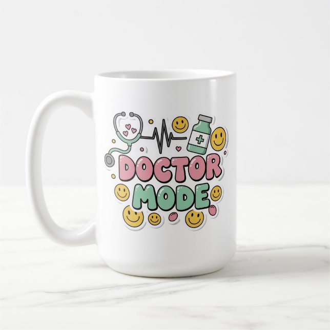 Mug Mode Médecin Mignon Médical (Gauche)