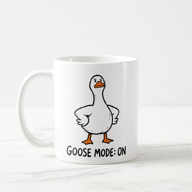 Mug Mode Oie Activé Attitude de drôle d'oie pour femme (Gauche)