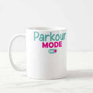 Mug Mode Parkour Féminin Activé Course Libre Drôle Par