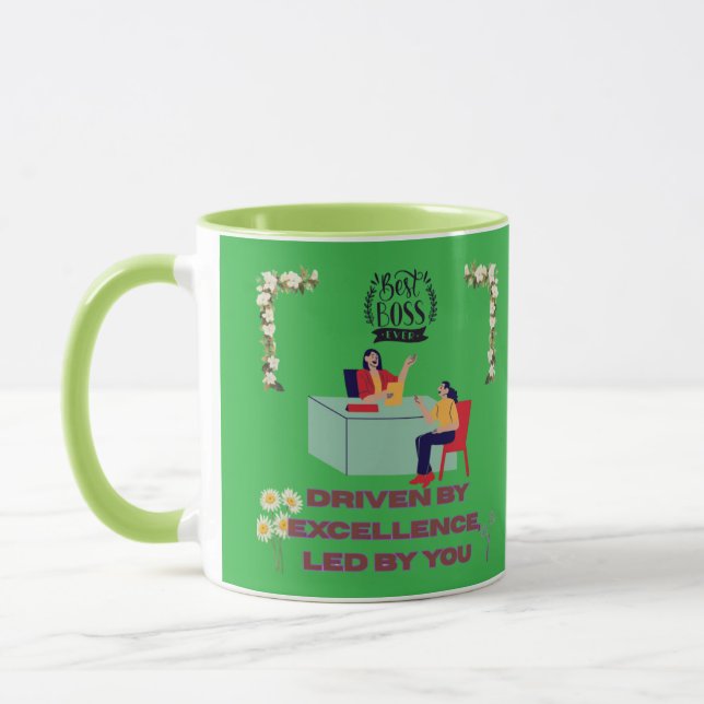 Mug Mode Patron Activé vert kelly (Gauche)