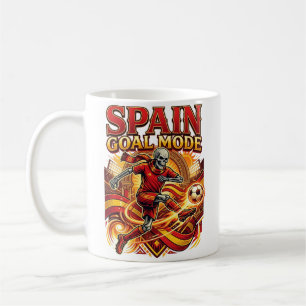 Mug Mode squelette de but de l'Espagne Nations striker
