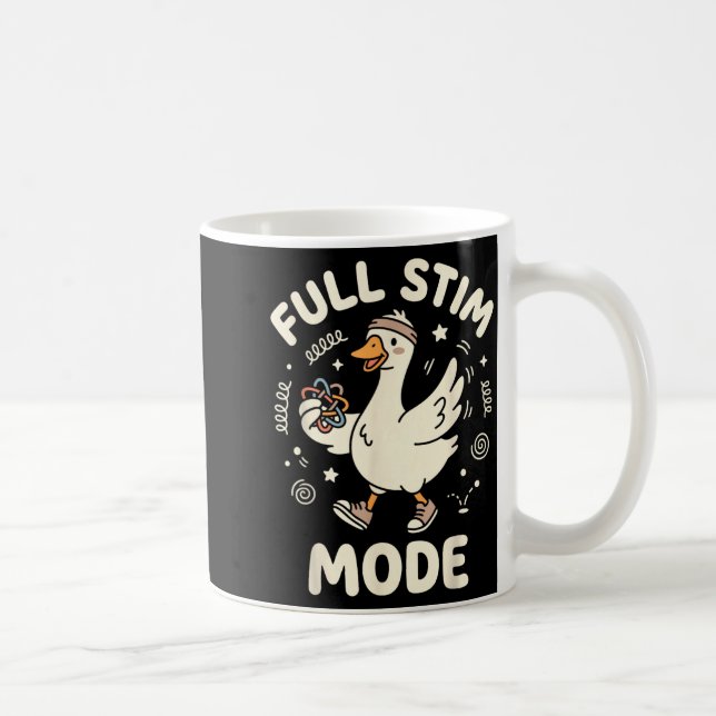 Mug Mode Stim Complet Drôle Oie Au Sensibilisation Adh (Droite)