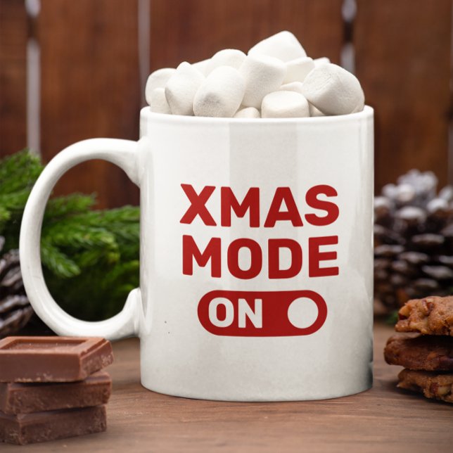 Mug Mode XMAS Sur Typographie Rouge (Créateur téléchargé)