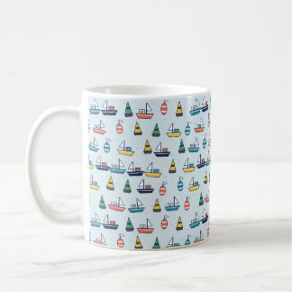 Mug Modèle de bateaux et de bouées de port