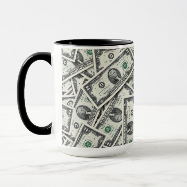 Mug Modèle de billet de 2 dollars (Gauche)