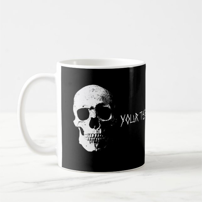 Mug Modèle de conception de texte personnalisé Peau Ha (Gauche)