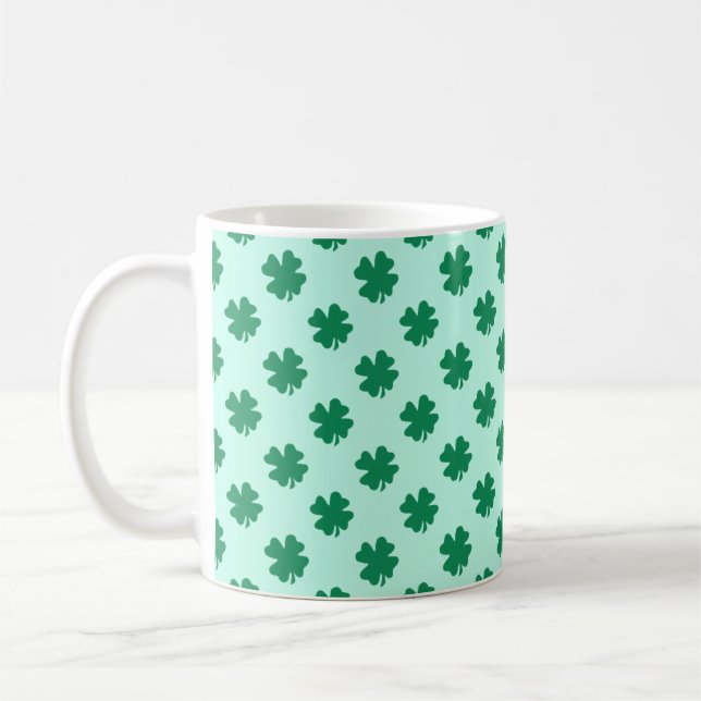 Mug Modèle de feuille de trèfle de la Saint-Patrick (Gauche)