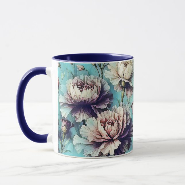 Mug Modèle de fleurs abstraites design 1 (Gauche)
