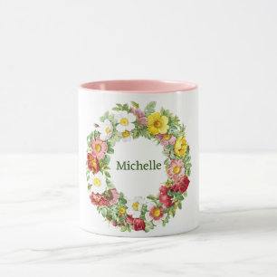 Mug Modèle de germes floraux au printemps