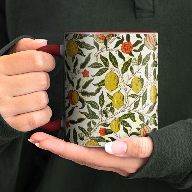 Mug Modèle de grenade William Morris Lemons (Créateur téléchargé)