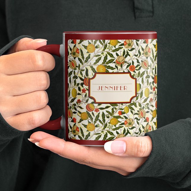 Mug Modèle de grenade William Morris Lemons (Créateur téléchargé)