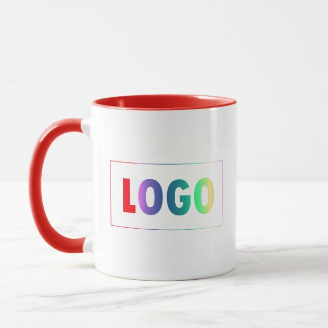Mug Modèle de logo d'entreprise simple personnalisable (Gauche)